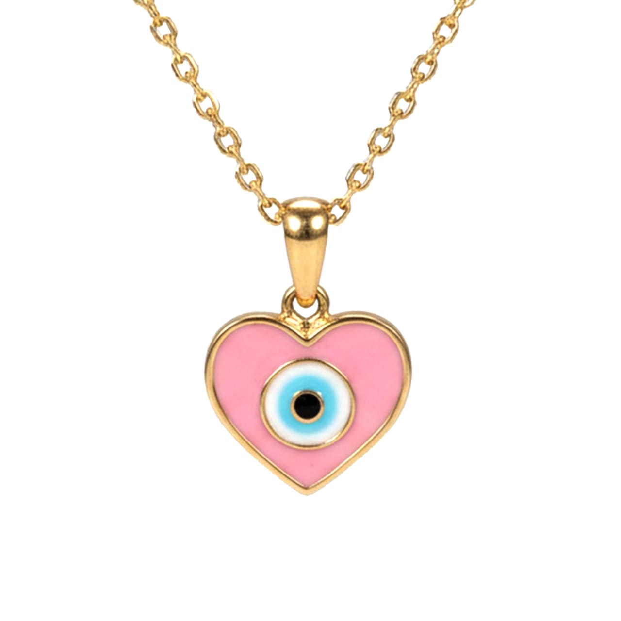 آویز گردنبند طلا قلب چشم نظر