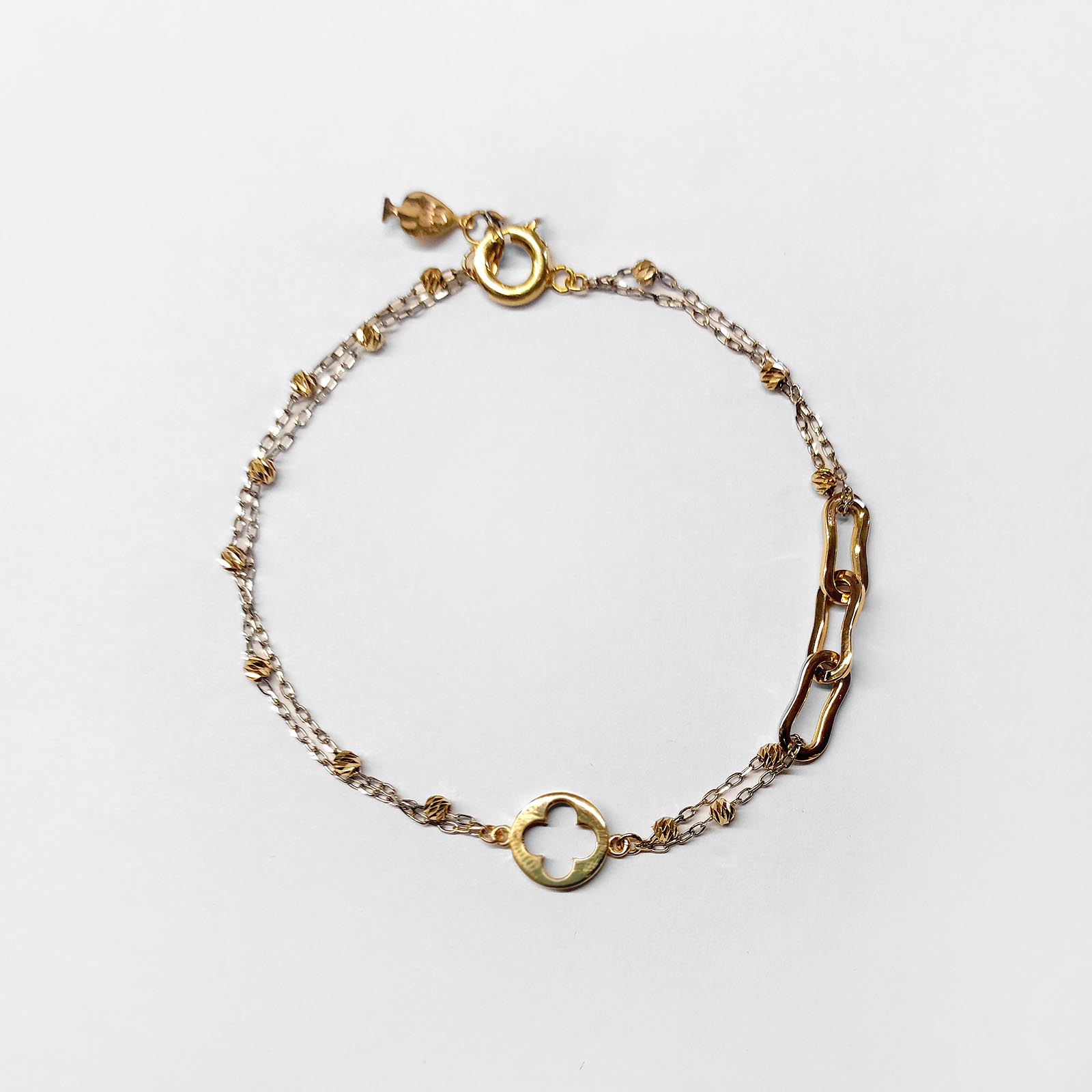 دستبند زنجیری گل LV