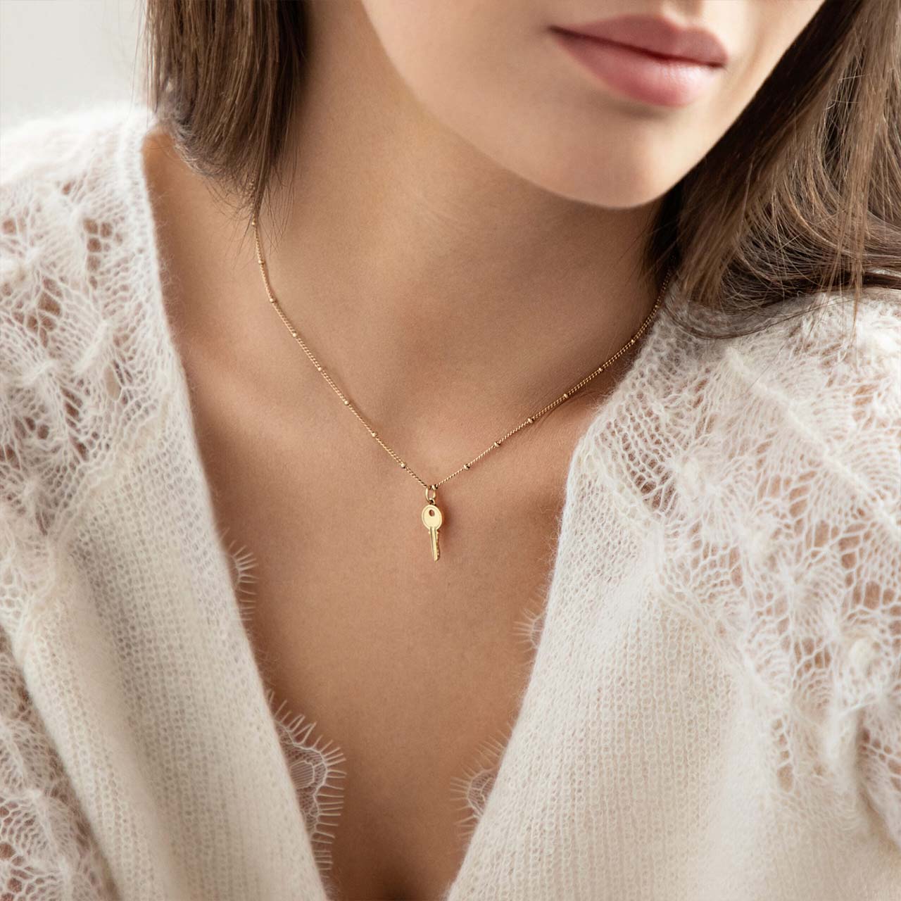 آویز گردنبند طلا کلید