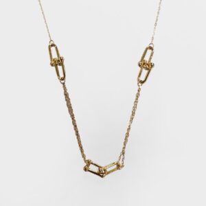 گردنبند ترکیبی زنجیر و تیفانی