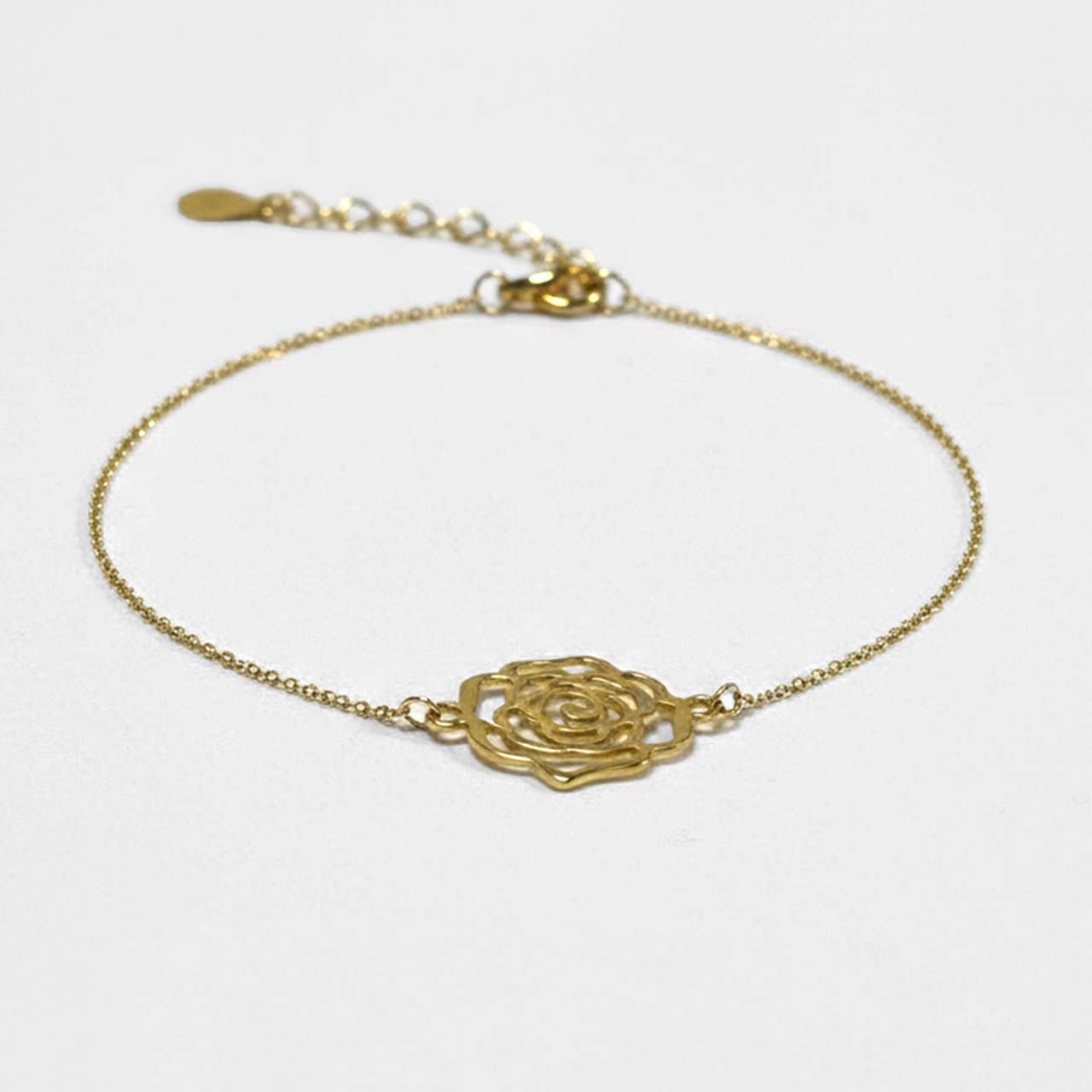 دستبند طلای طرح گل