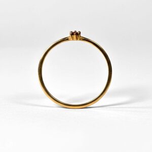 انگشتر تک نگین قرمز