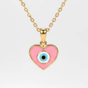 آویز قلب صورتی