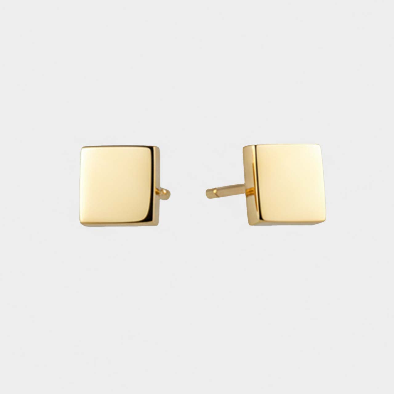 گوشواره میخی مدل مربع تخت