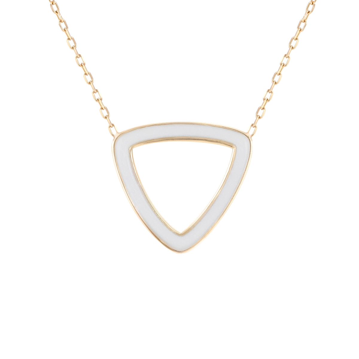 گردنبند طلا ماهورا سفید