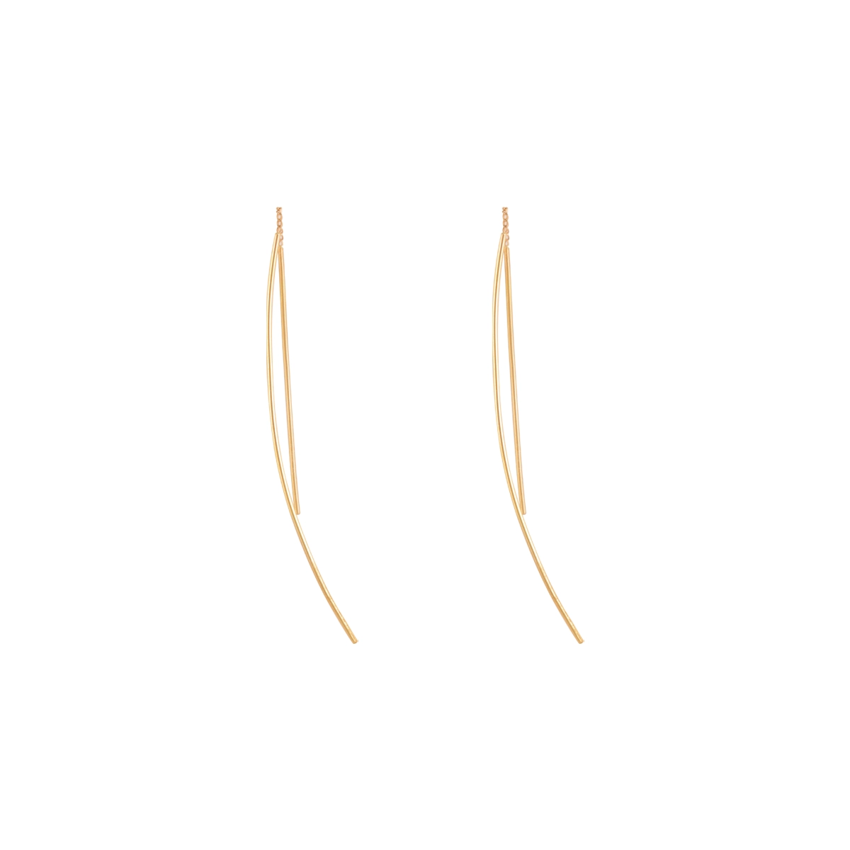 گوشواره طلا بخیه ای نفرتیتی