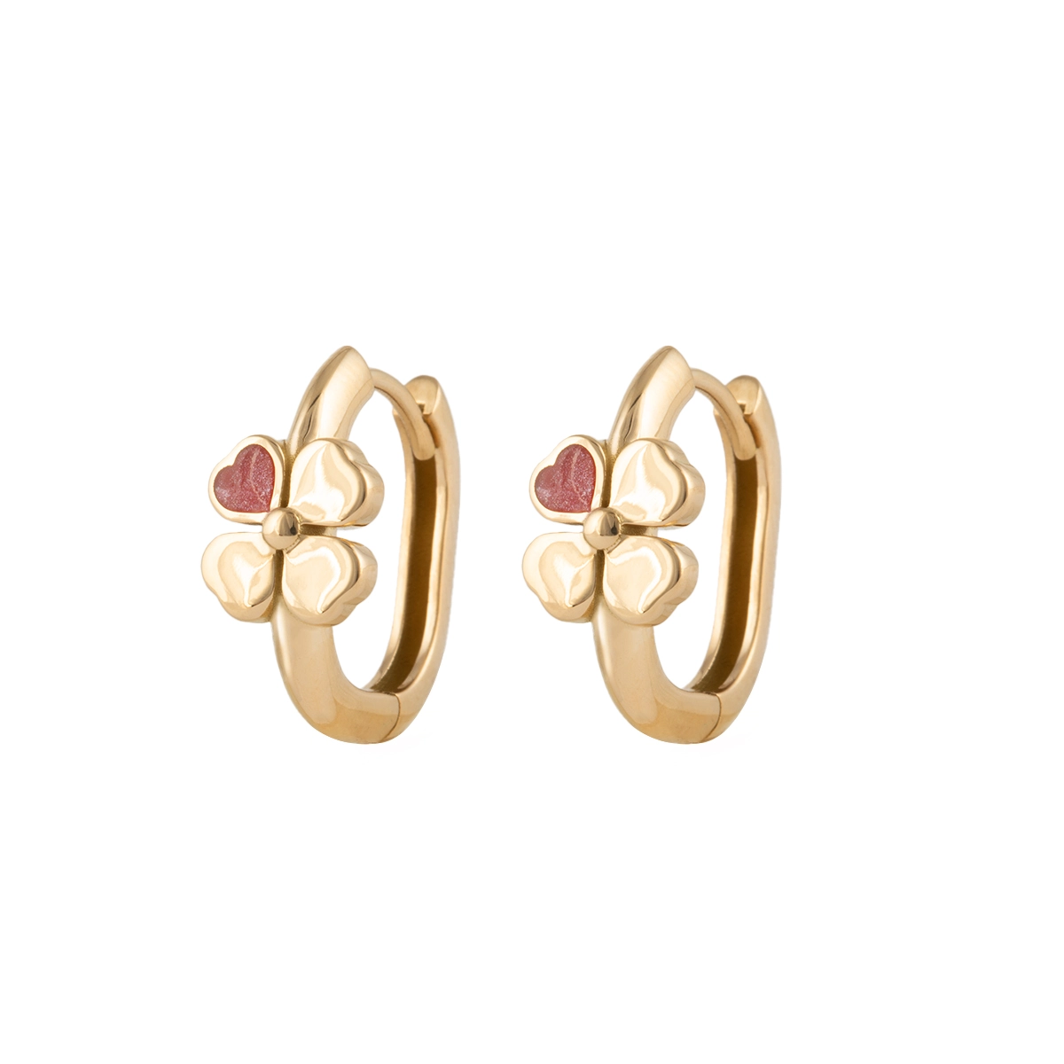 گوشواره طلا کلیپسی لاکی لاو