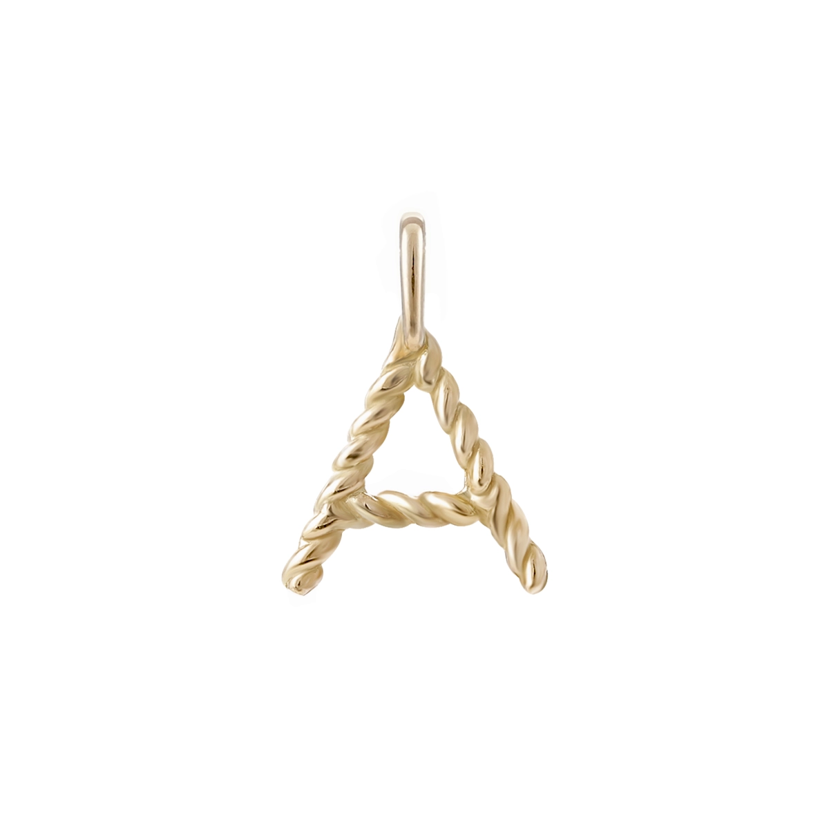 آویز گردنبند طلا حرف A پیچی