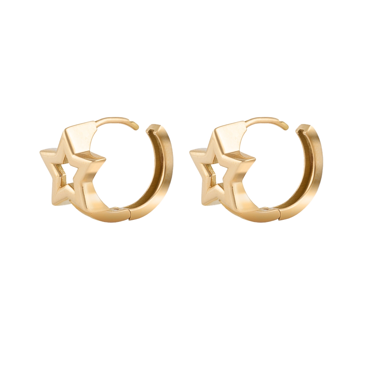 گوشواره طلا کلیپسی راک استار