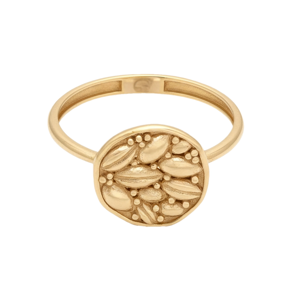 انگشتر طلا گل گندم مینی