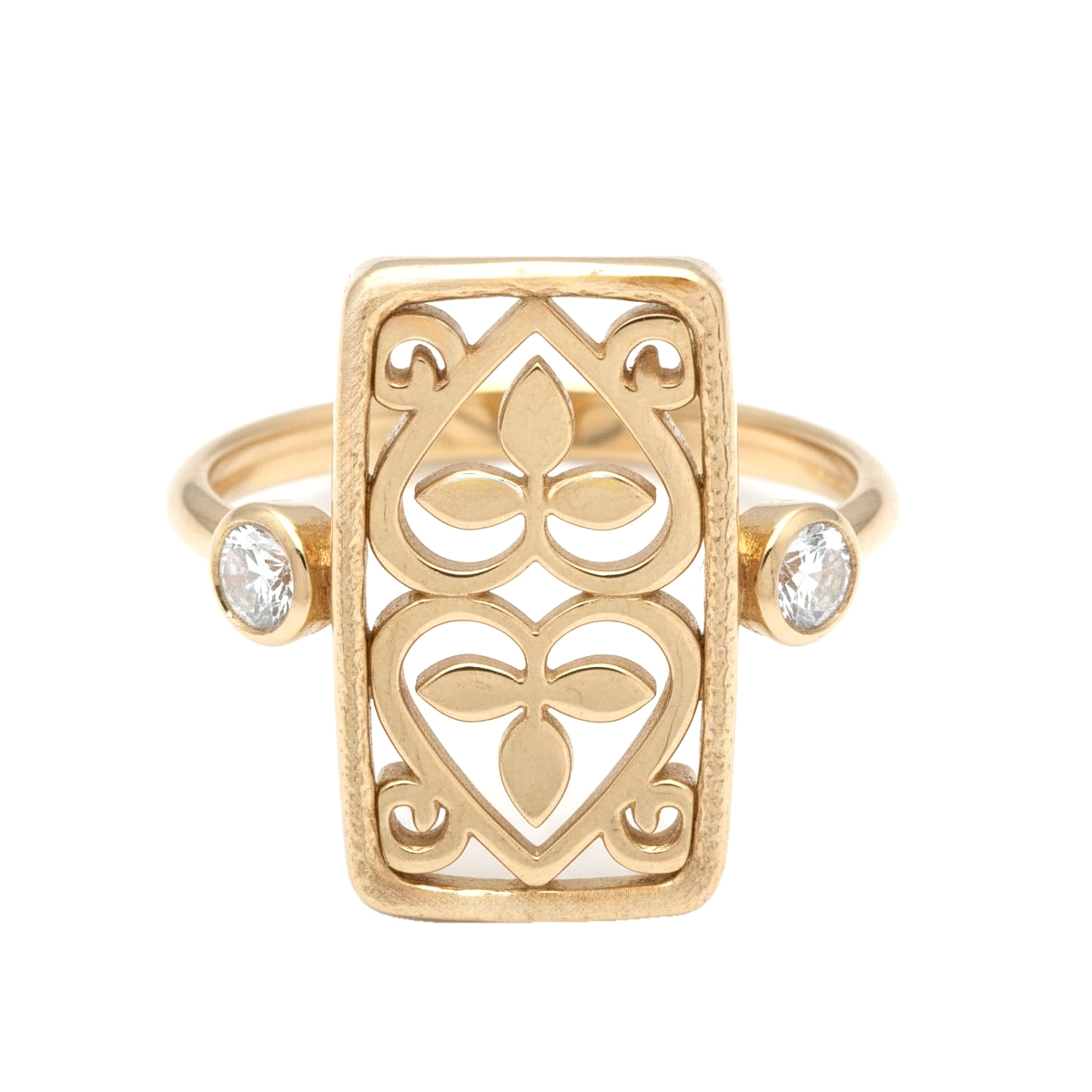 انگشتر طلا ظریف کتیبه بهار