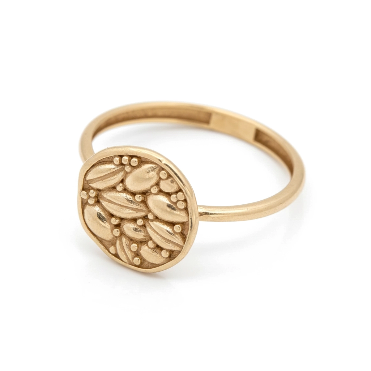 انگشتر طلا گل گندم مینی