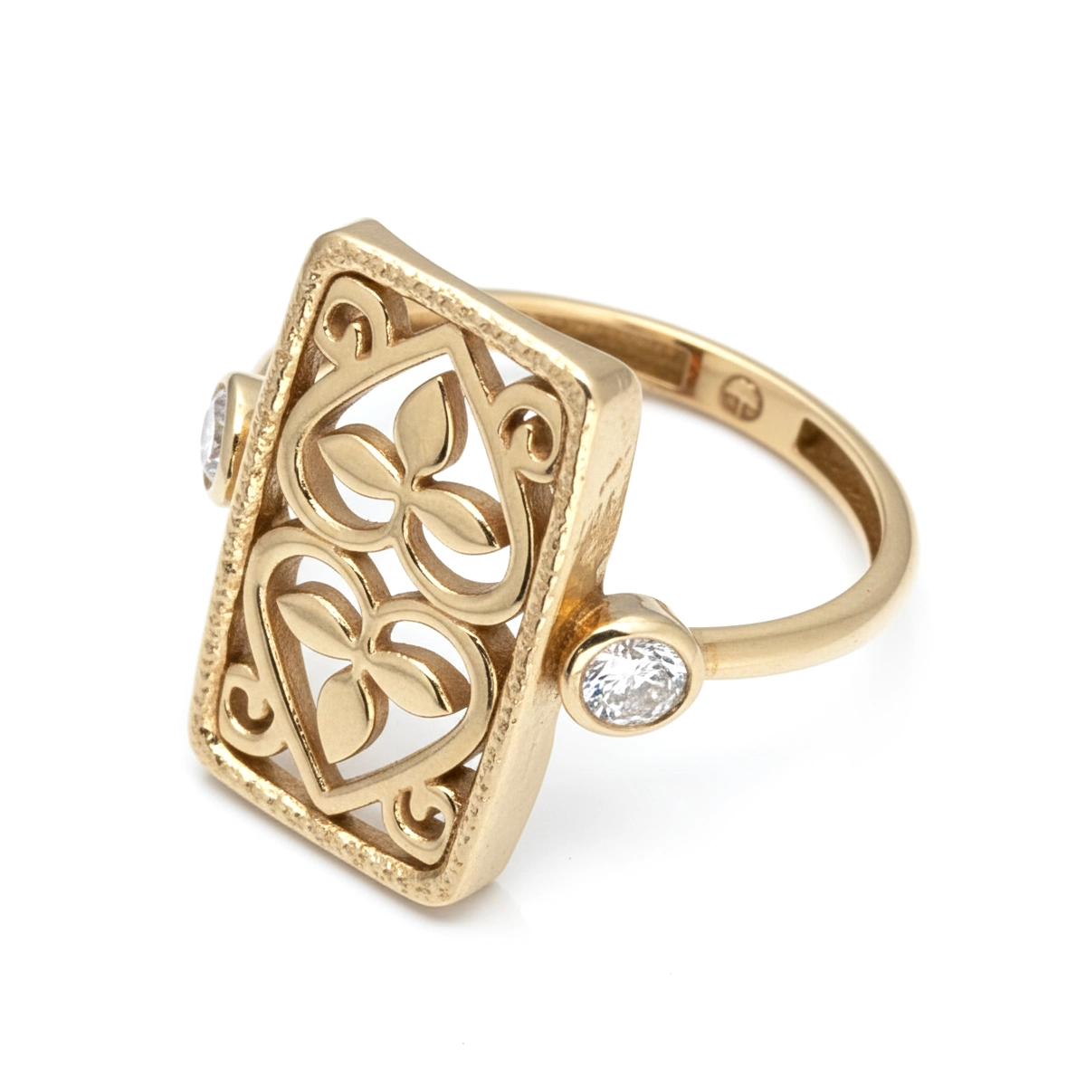 انگشتر طلا ظریف کتیبه بهار