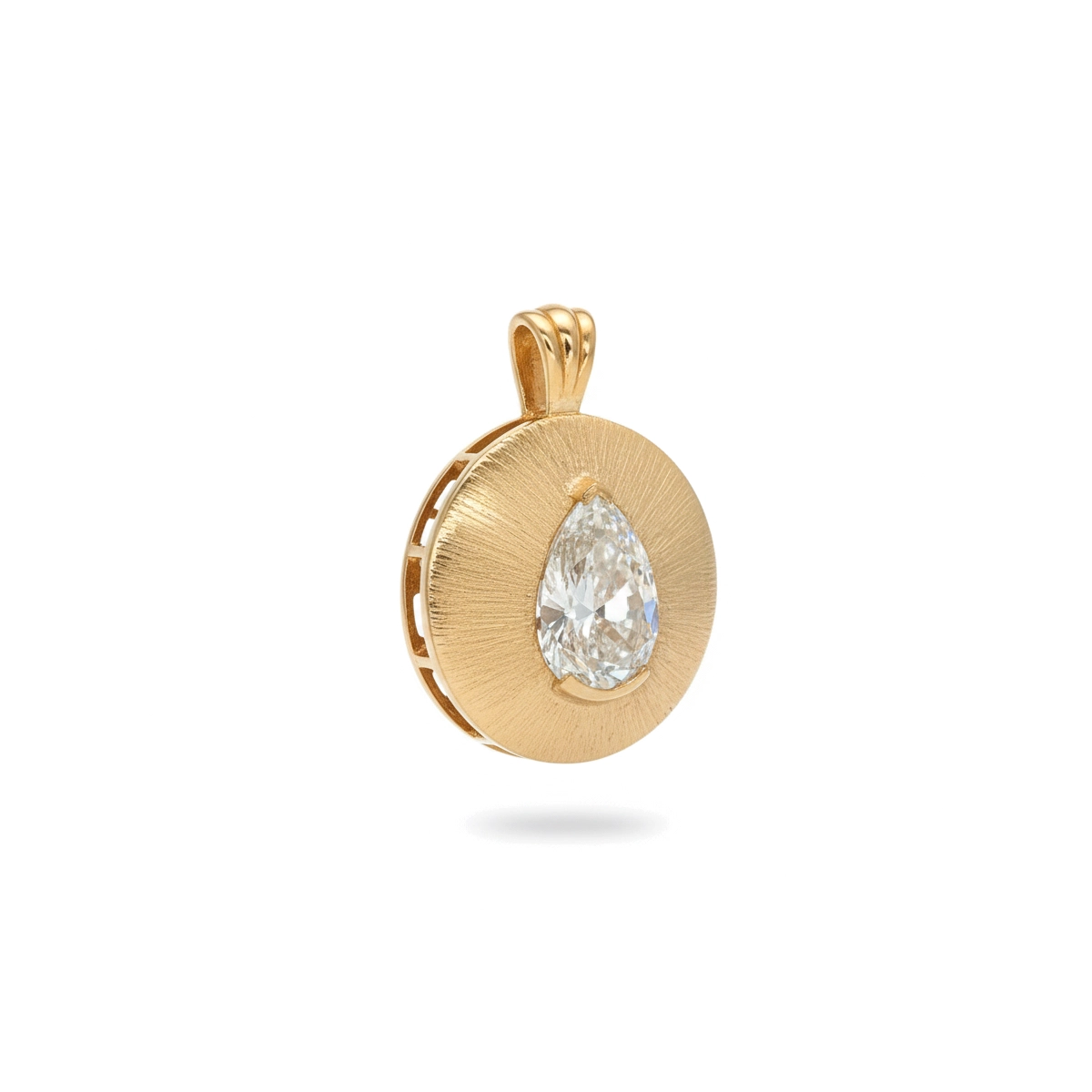 آویز گردنبند طلا سکه نگین خاتون