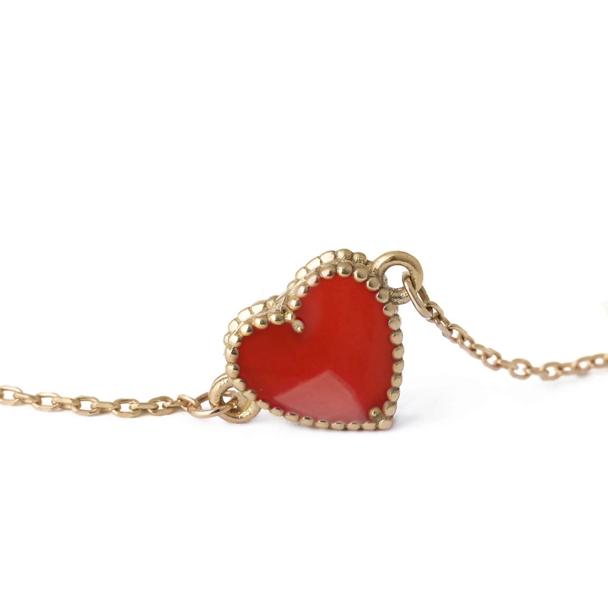 دستبندونکلیف قلب گوارسه قرمز