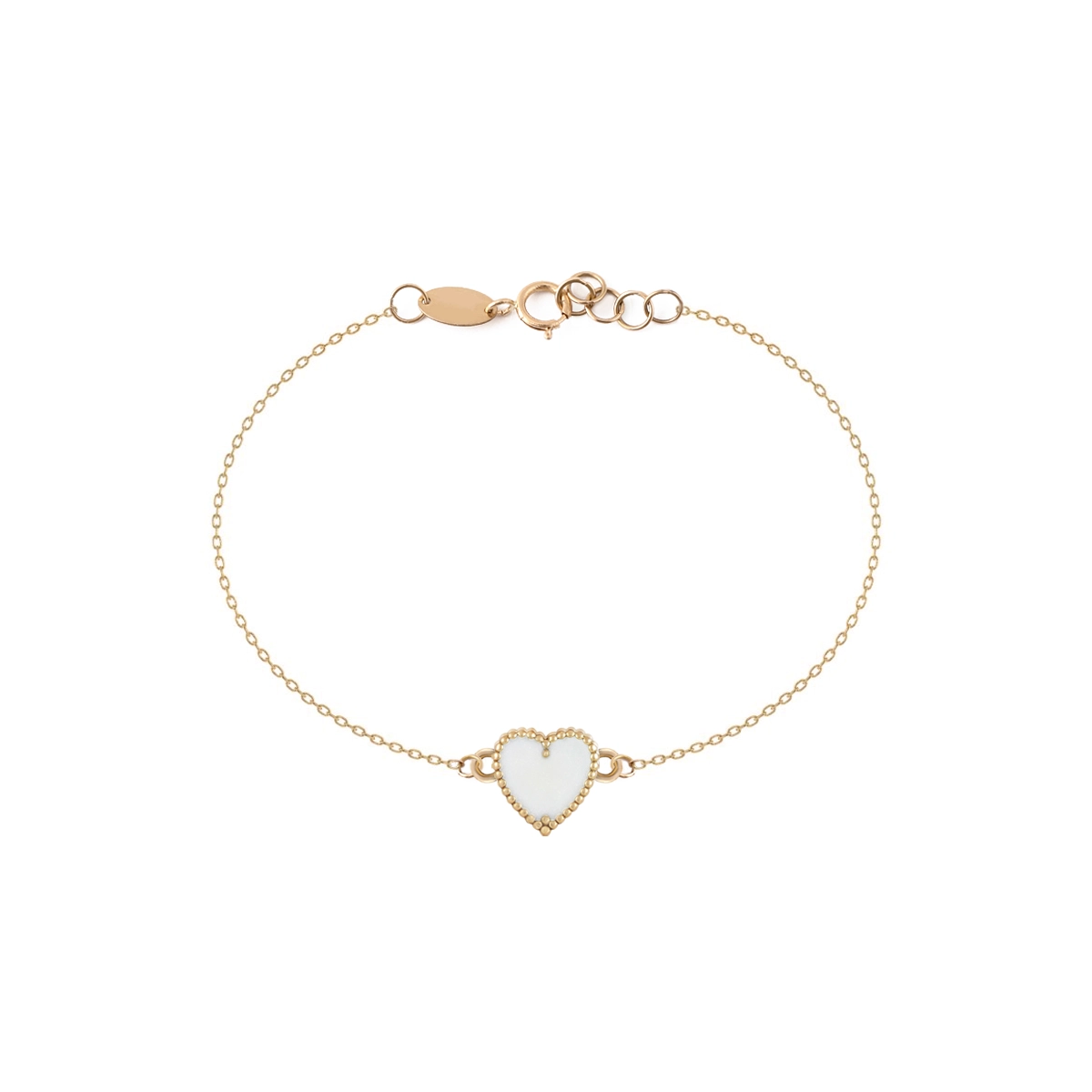 دستبندونکلیف قلب گوارسه سفید