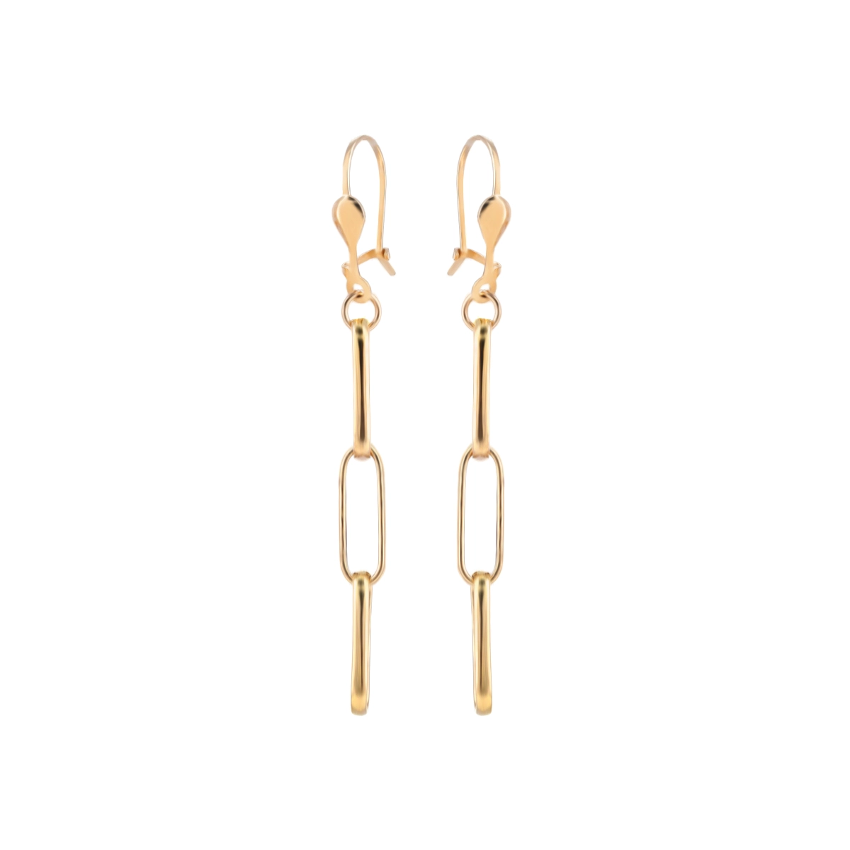 گوشواره طلا کلیپسی زنجیر