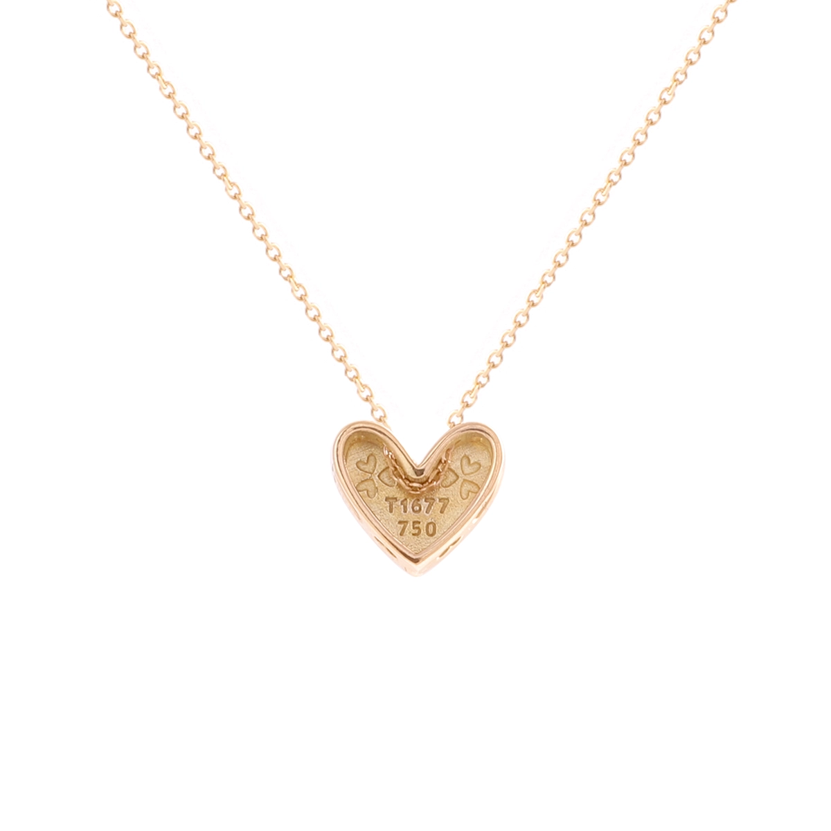 گردنبند طلا قلب آمور قرمز