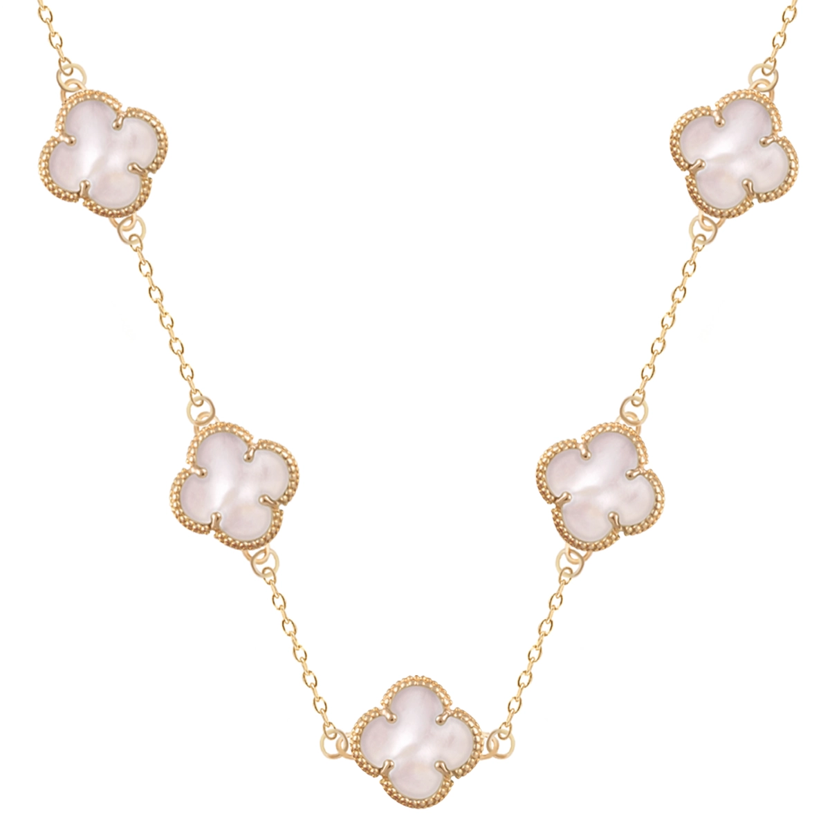 گردنبند ونکلیف گوارسه ۵ گل صدفی