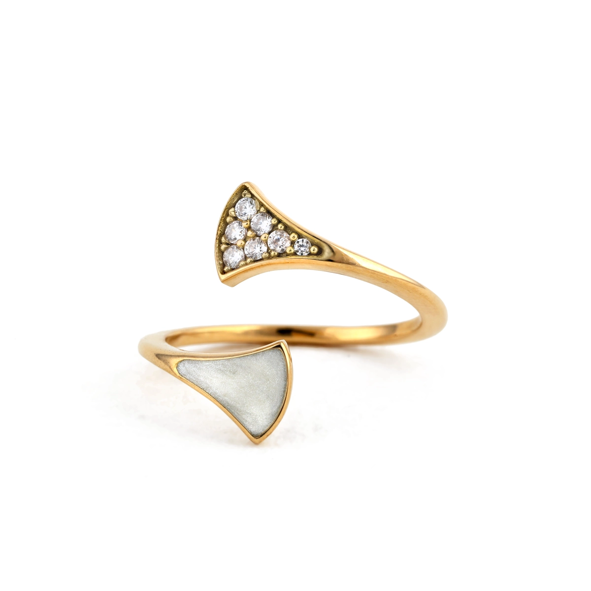 انگشتر طلا کاف شکوفه لوتوس