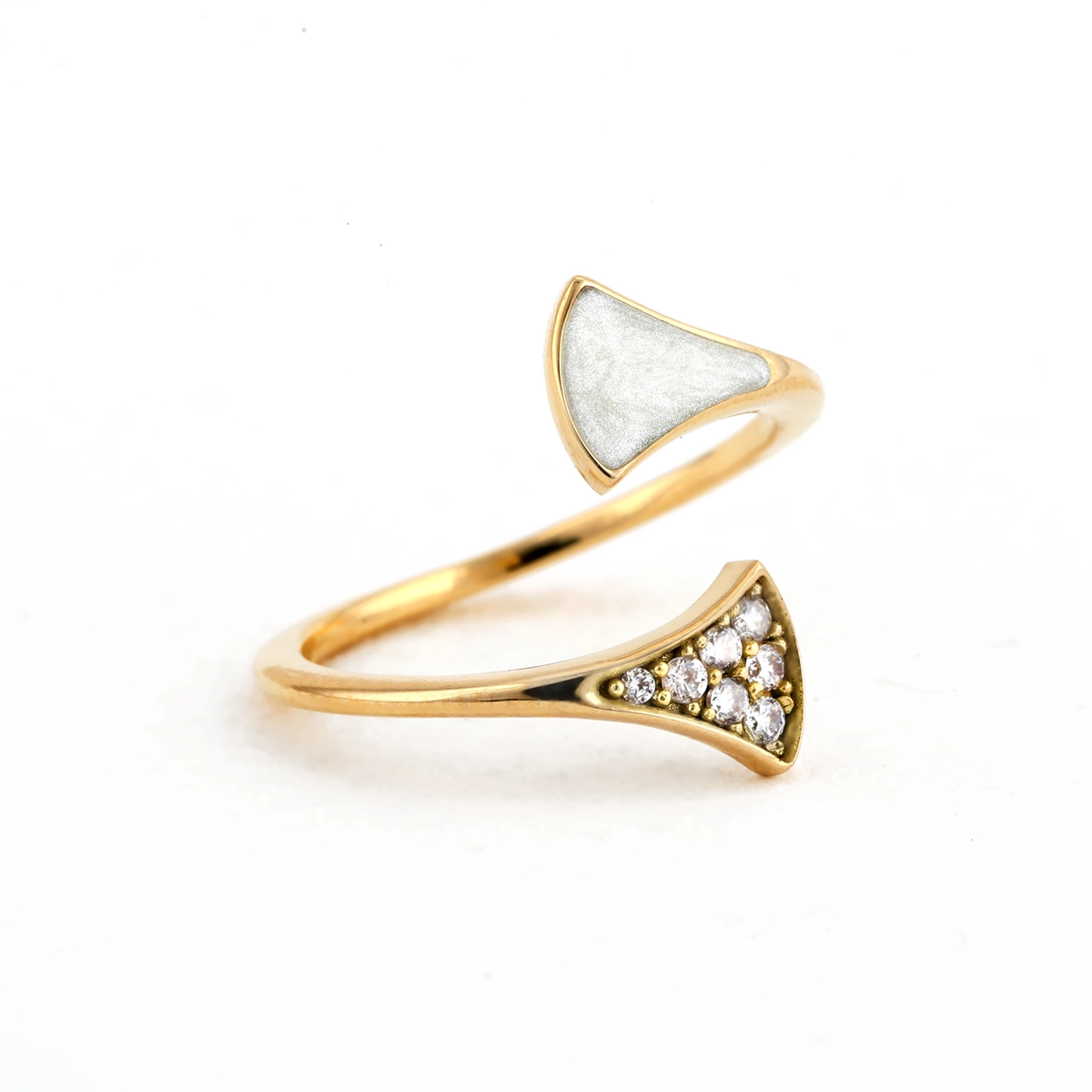 انگشتر طلا کاف شکوفه لوتوس