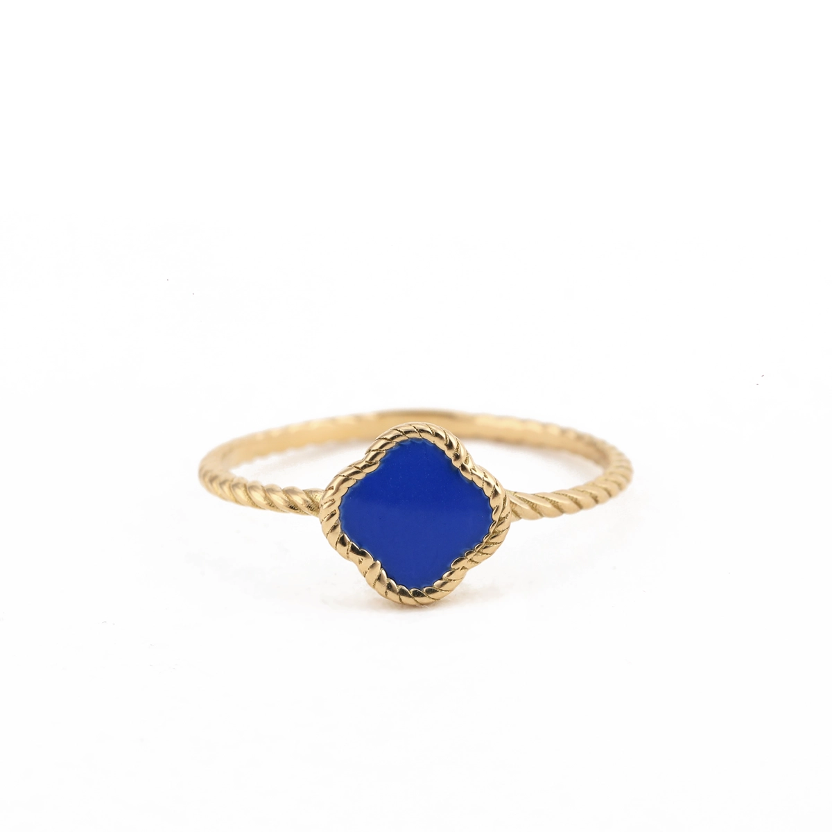 انگشتر ونکلیف طنابی آبی کاربنی