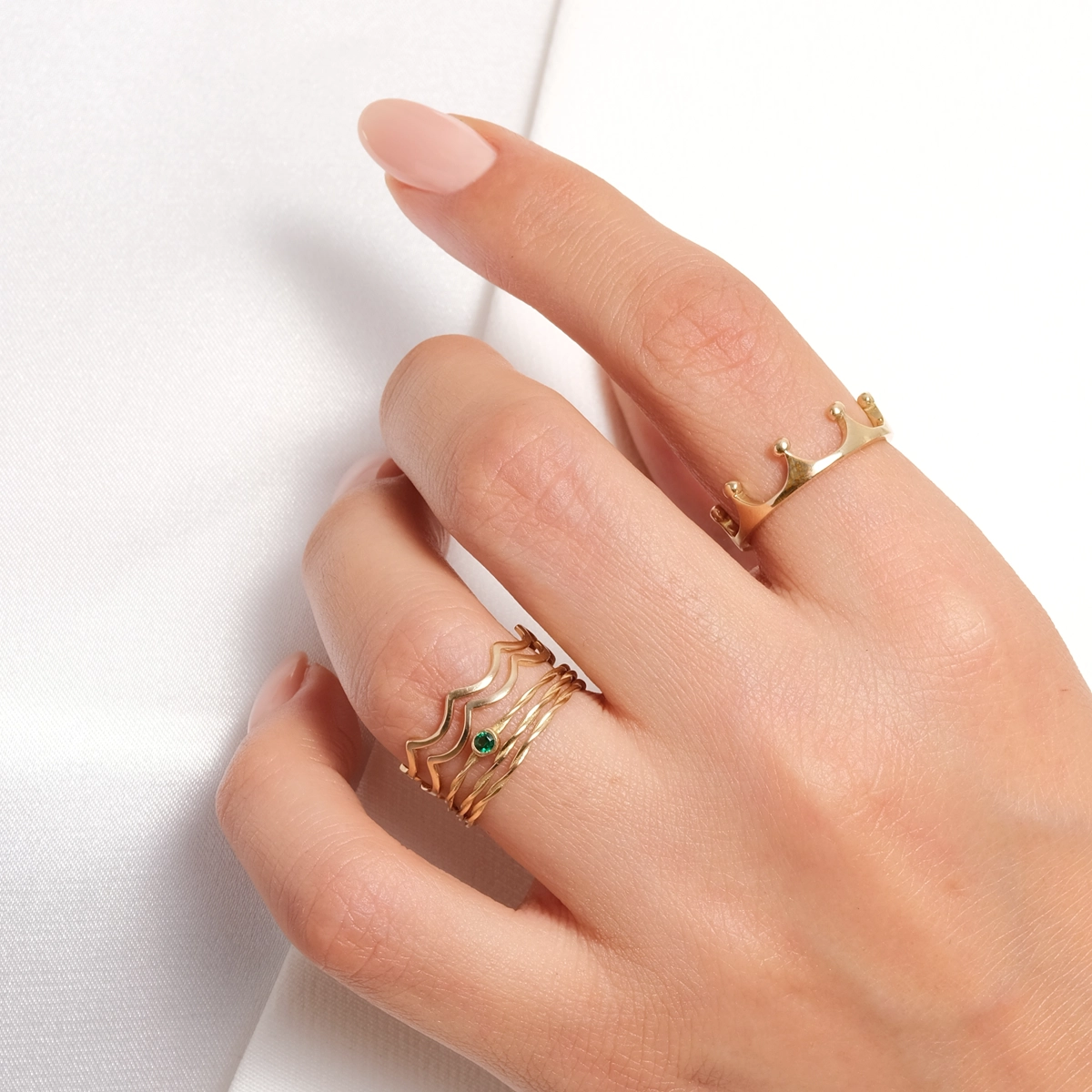 انگشتر طلا ظریف رود