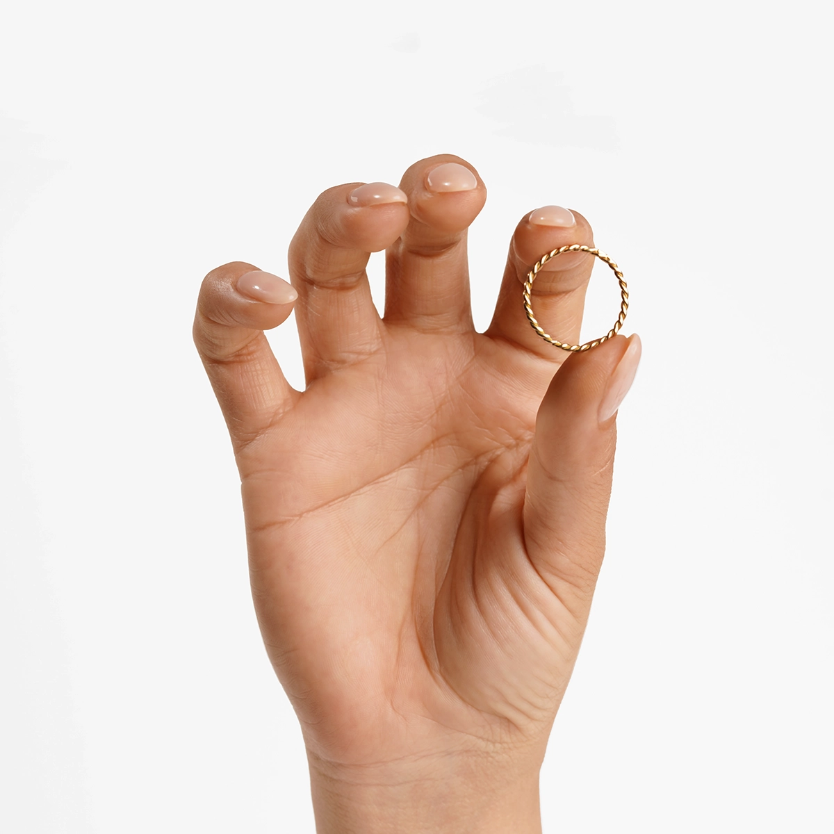 انگشتر طلا ظریف طنابی