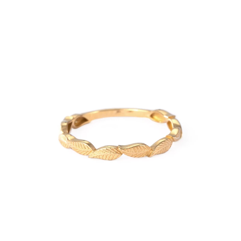 انگشتر طلا ظریف خزان