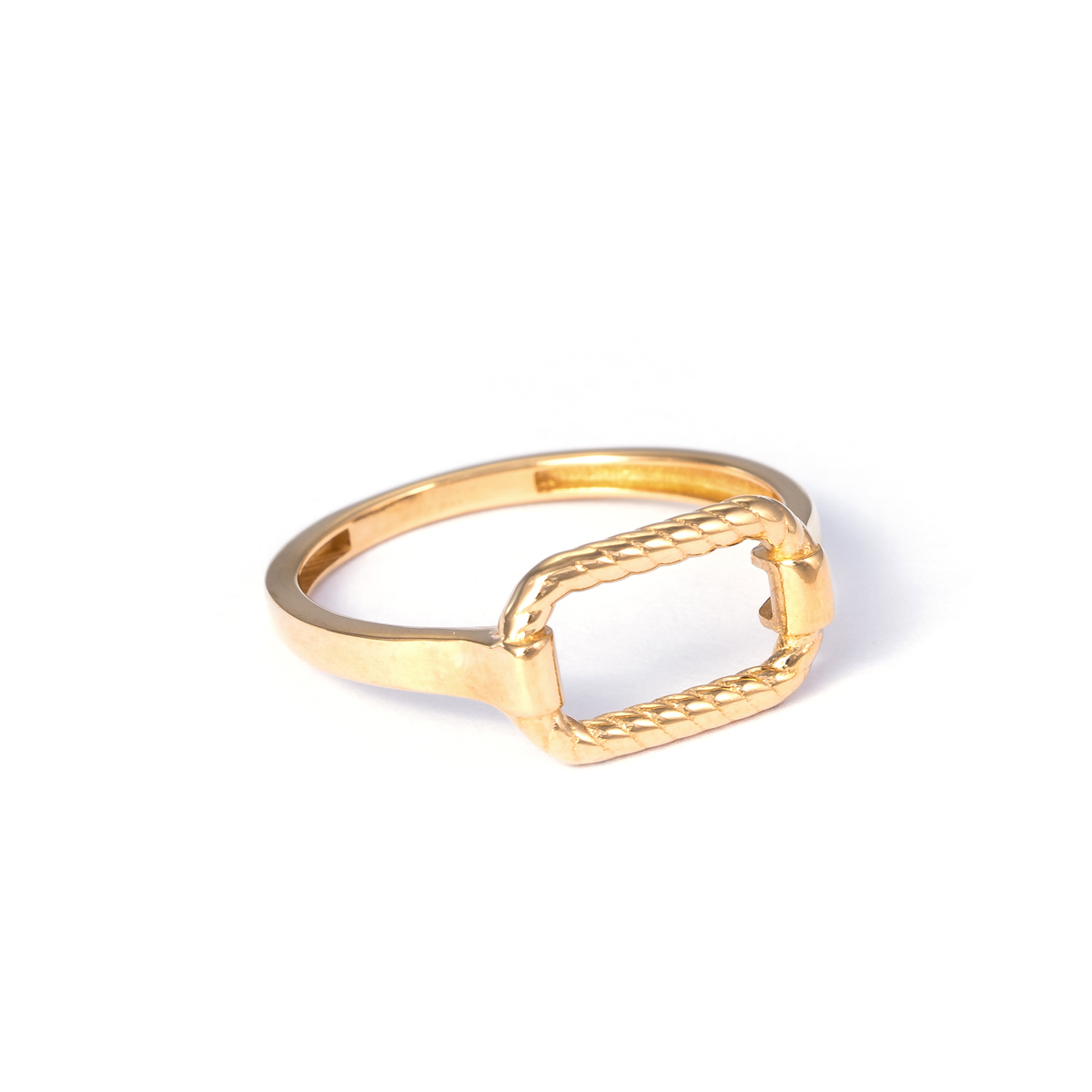 انگشتر طلا ظریف روهان طنابی