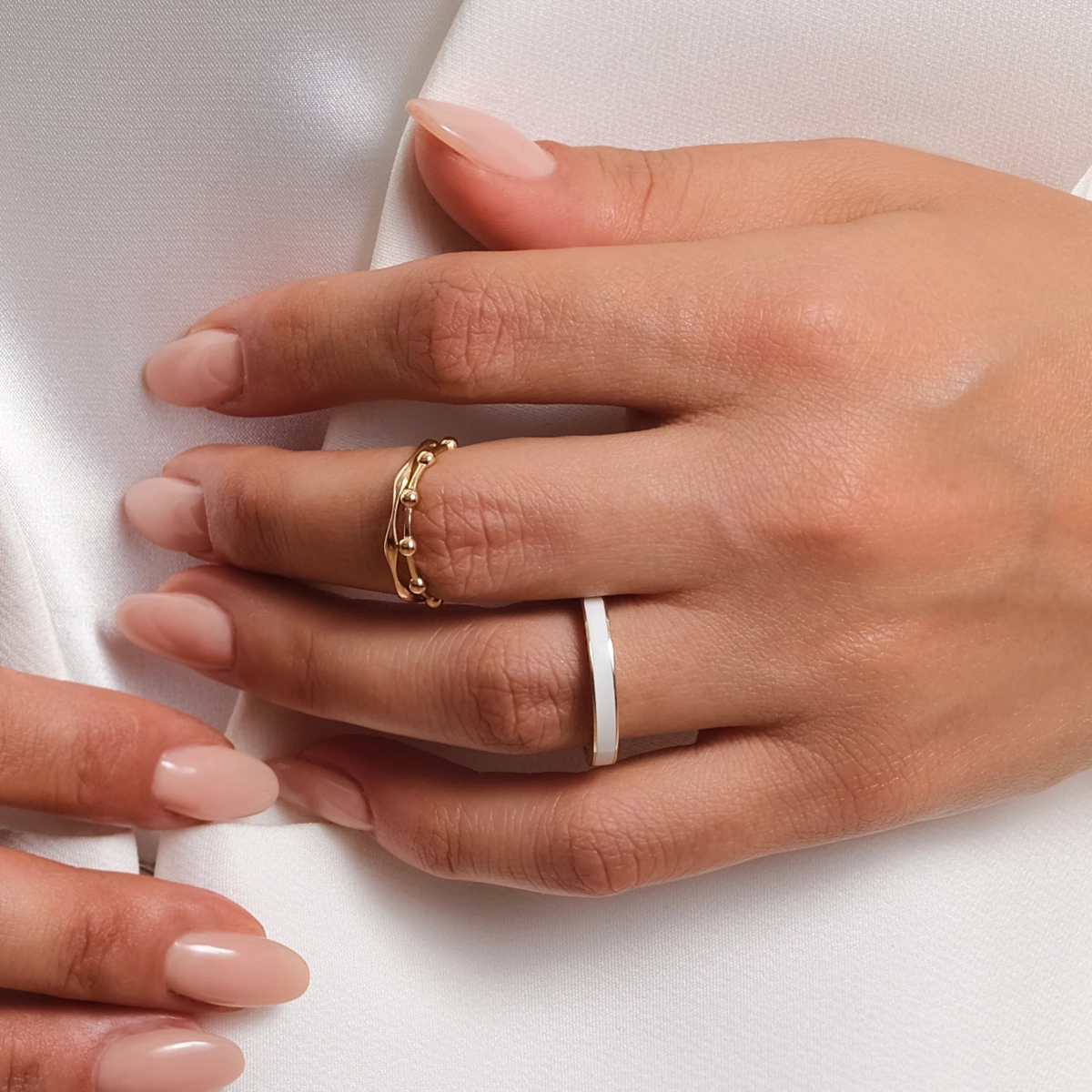 انگشتر طلا گوی کوچک