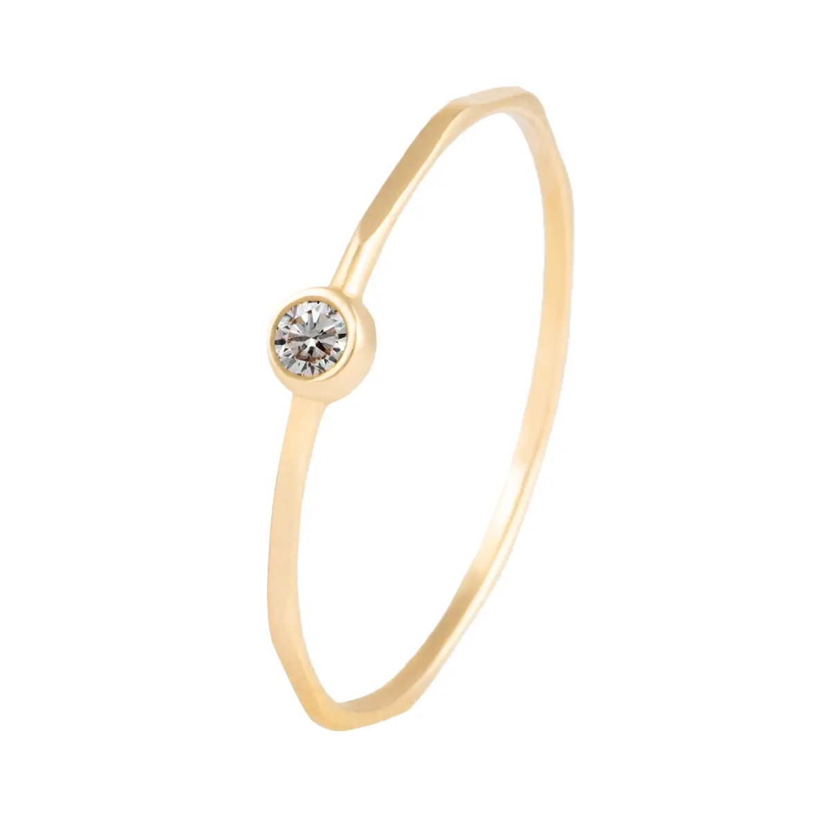 انگشتر طلا مهره سفید