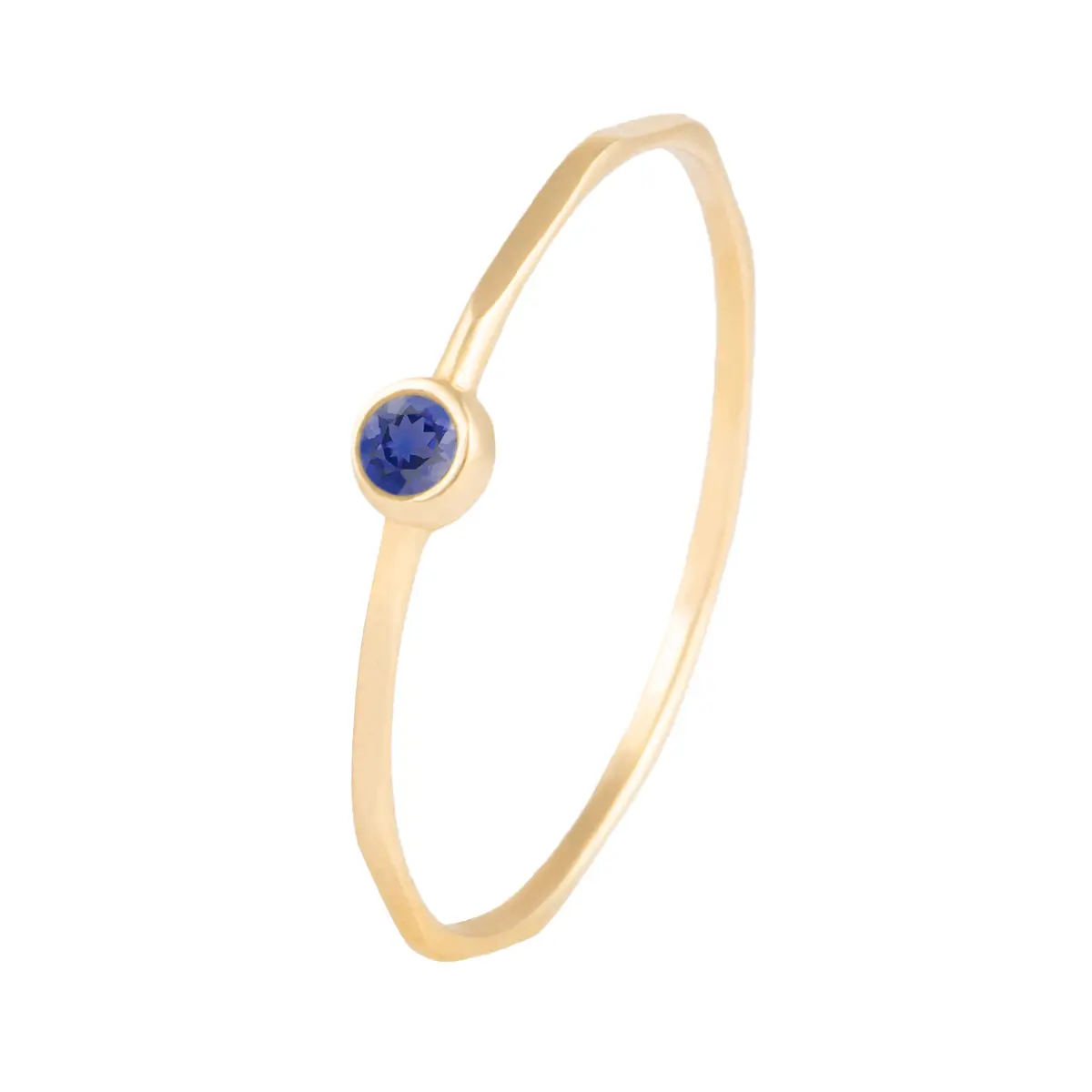 انگشتر طلا مهره سورمه ای