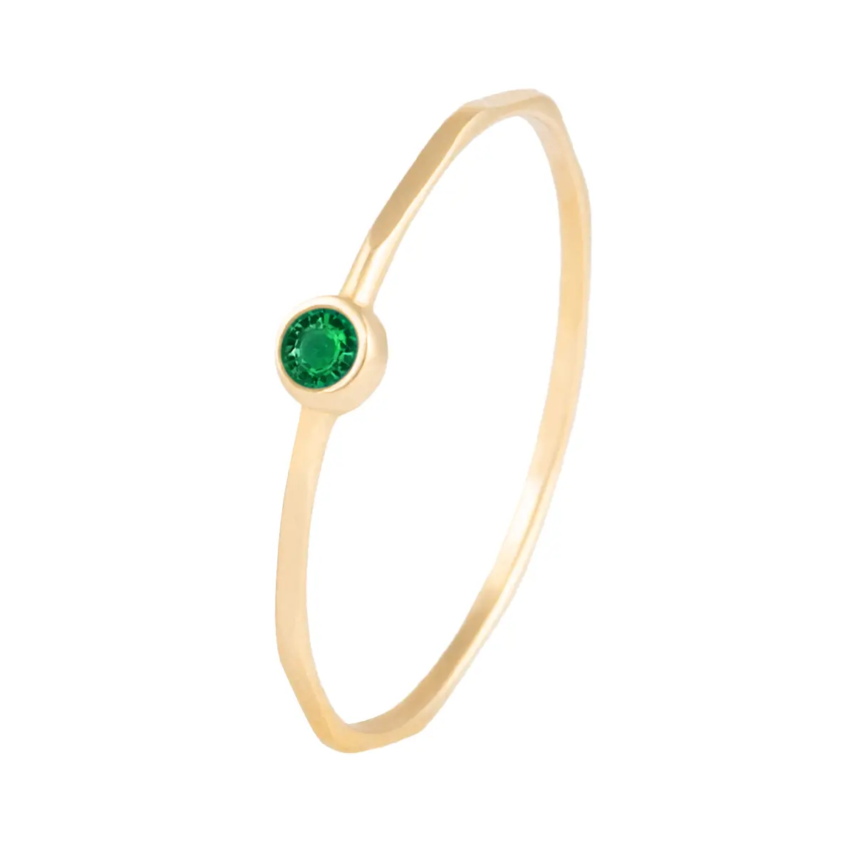 انگشتر طلا مهره سبز