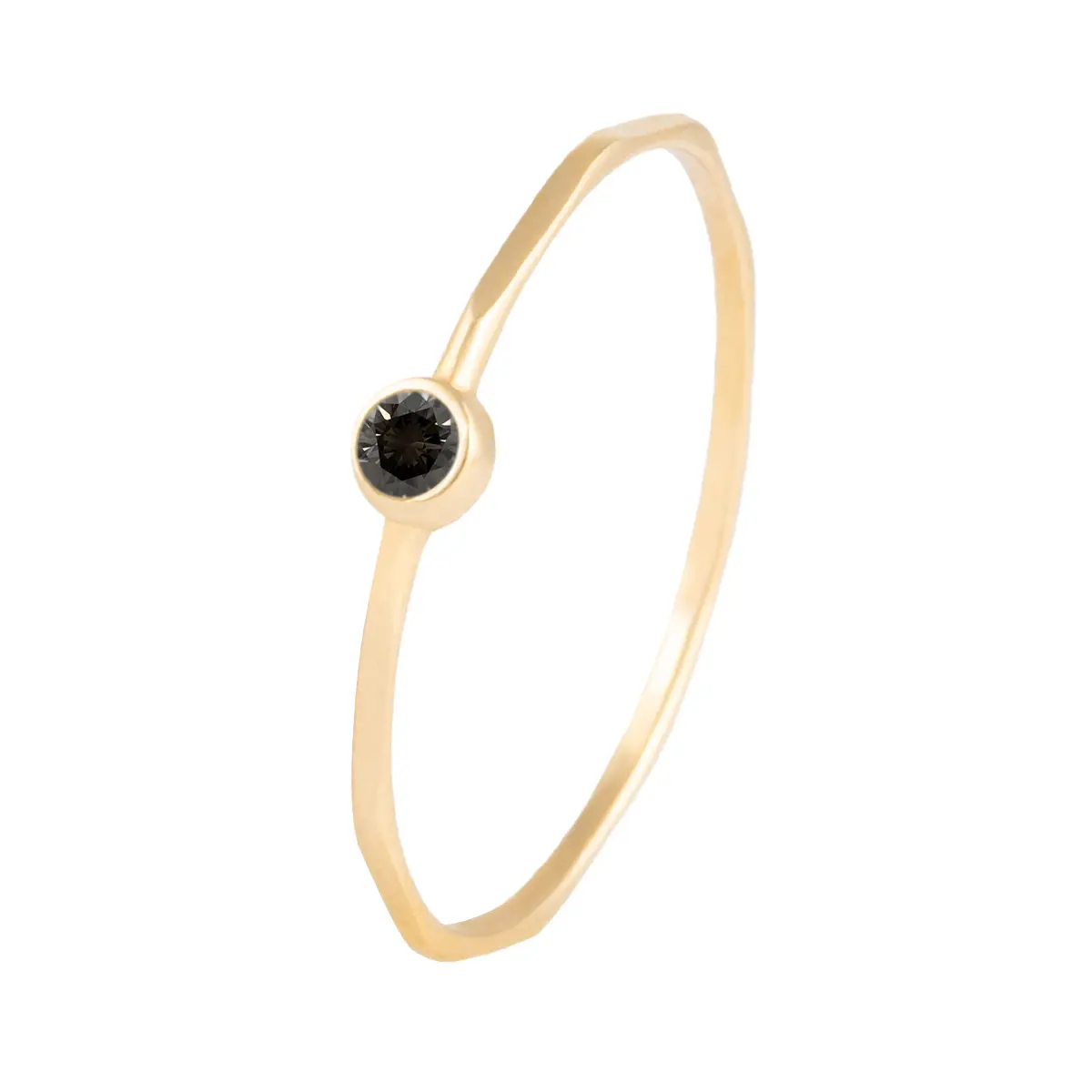 انگشتر طلا مهره مشکی