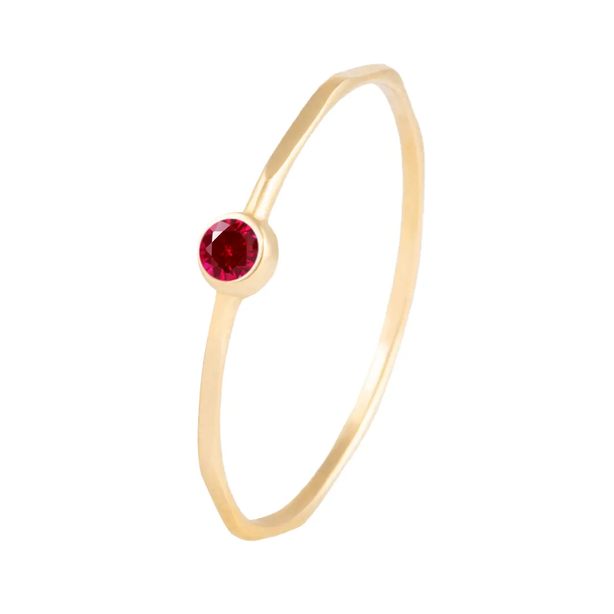 انگشتر طلا مهره اناری