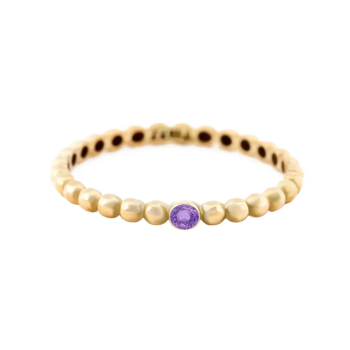 انگشتر طلا لانا بنفش