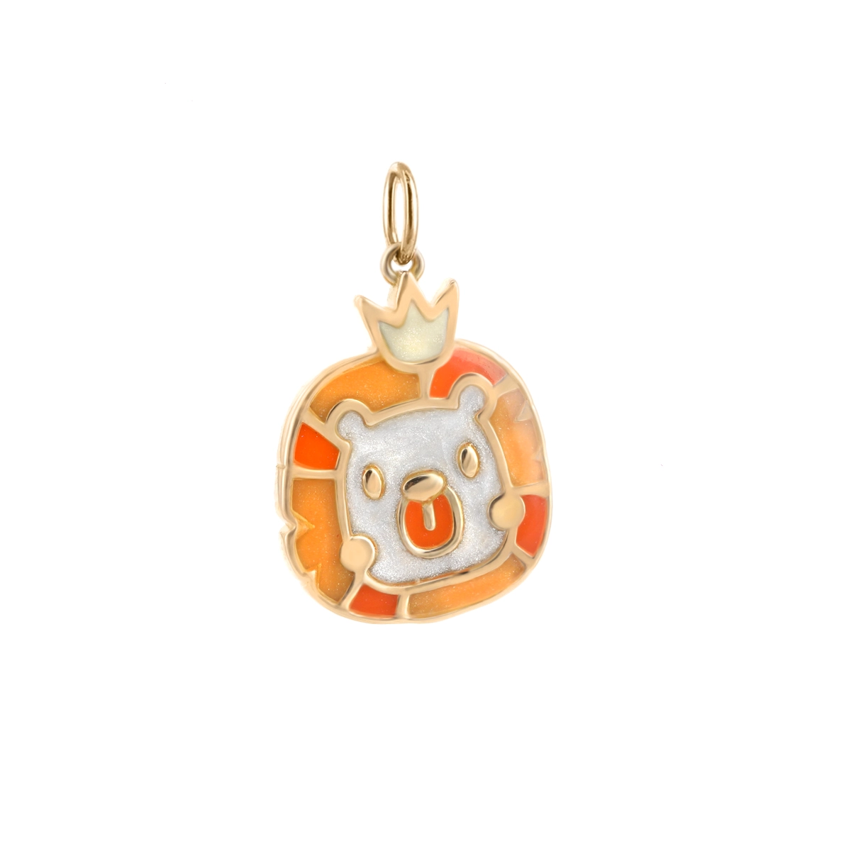 آویز گردنبند طلا شیر پرتقالی