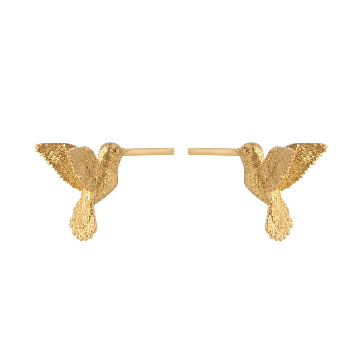 گوشواره طلا میخی مرغ شهد خوار