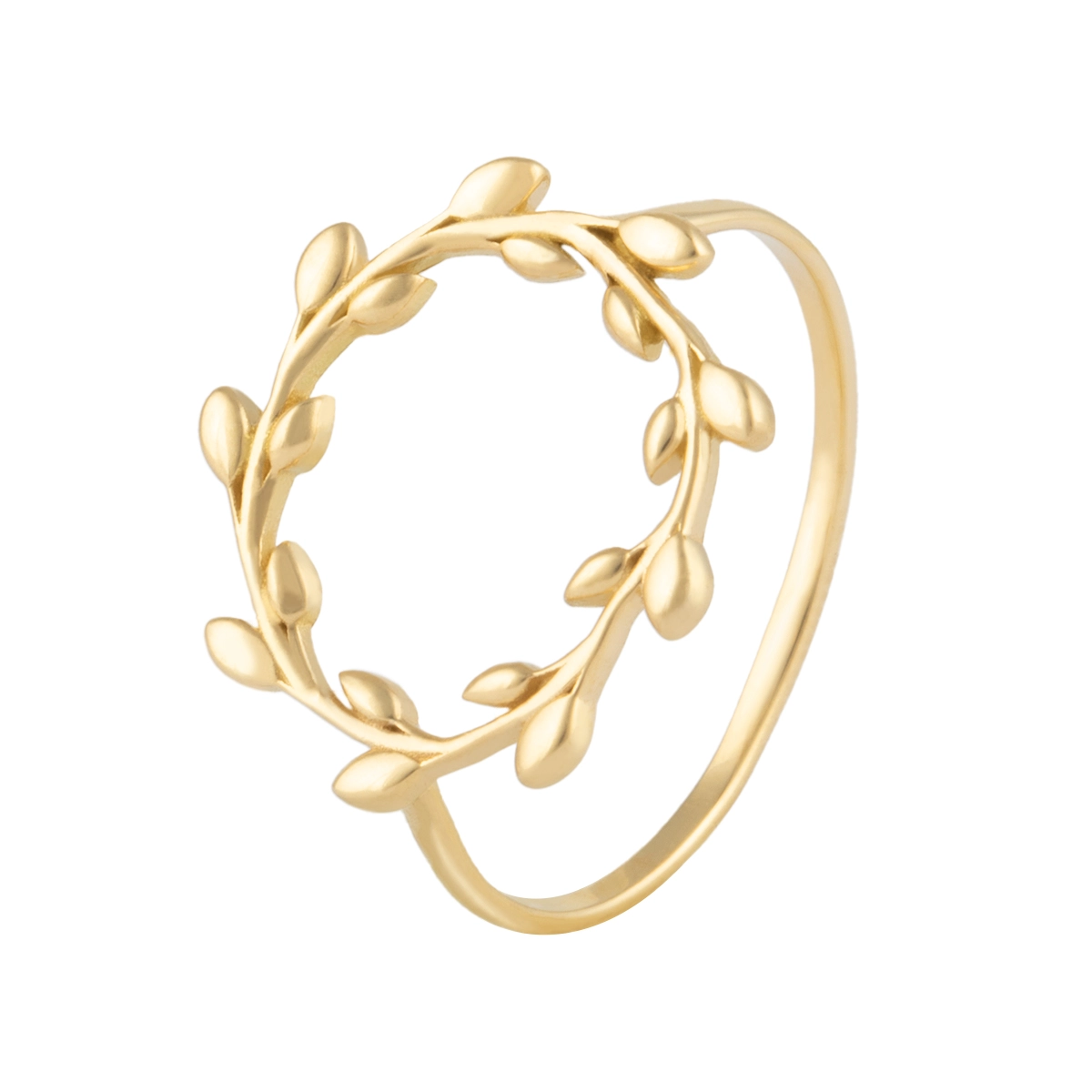 انگشتر طلا حلقه ای خزان