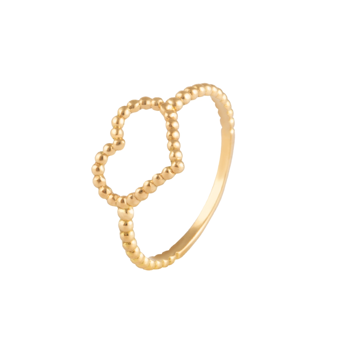 انگشتر طلا ظریف قلب گوارسه