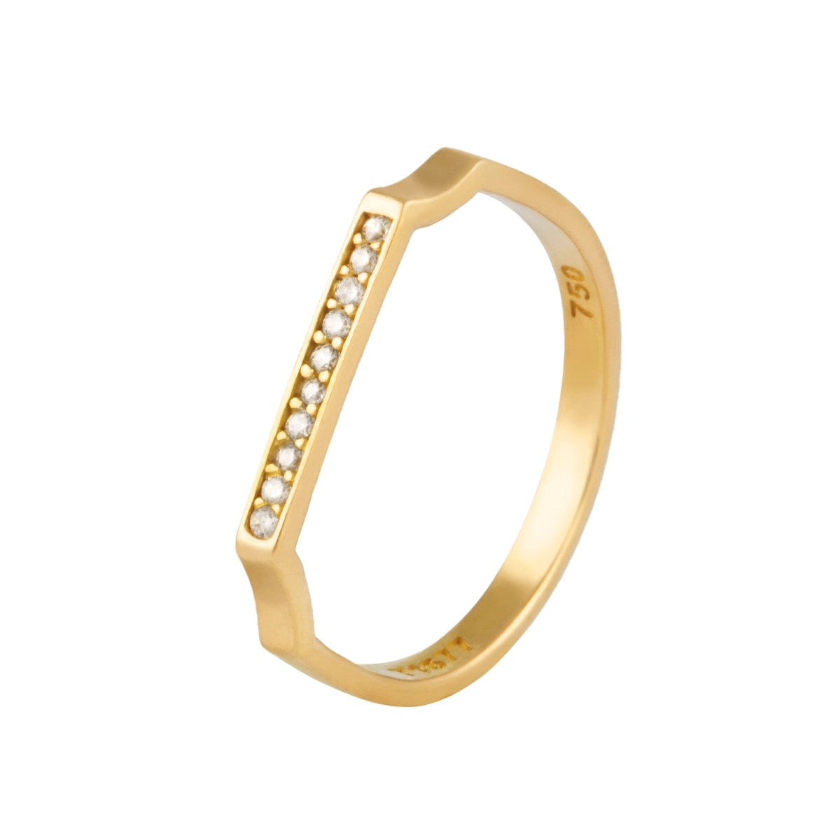 انگشتر طلا ظریف سیگنت مونیکا