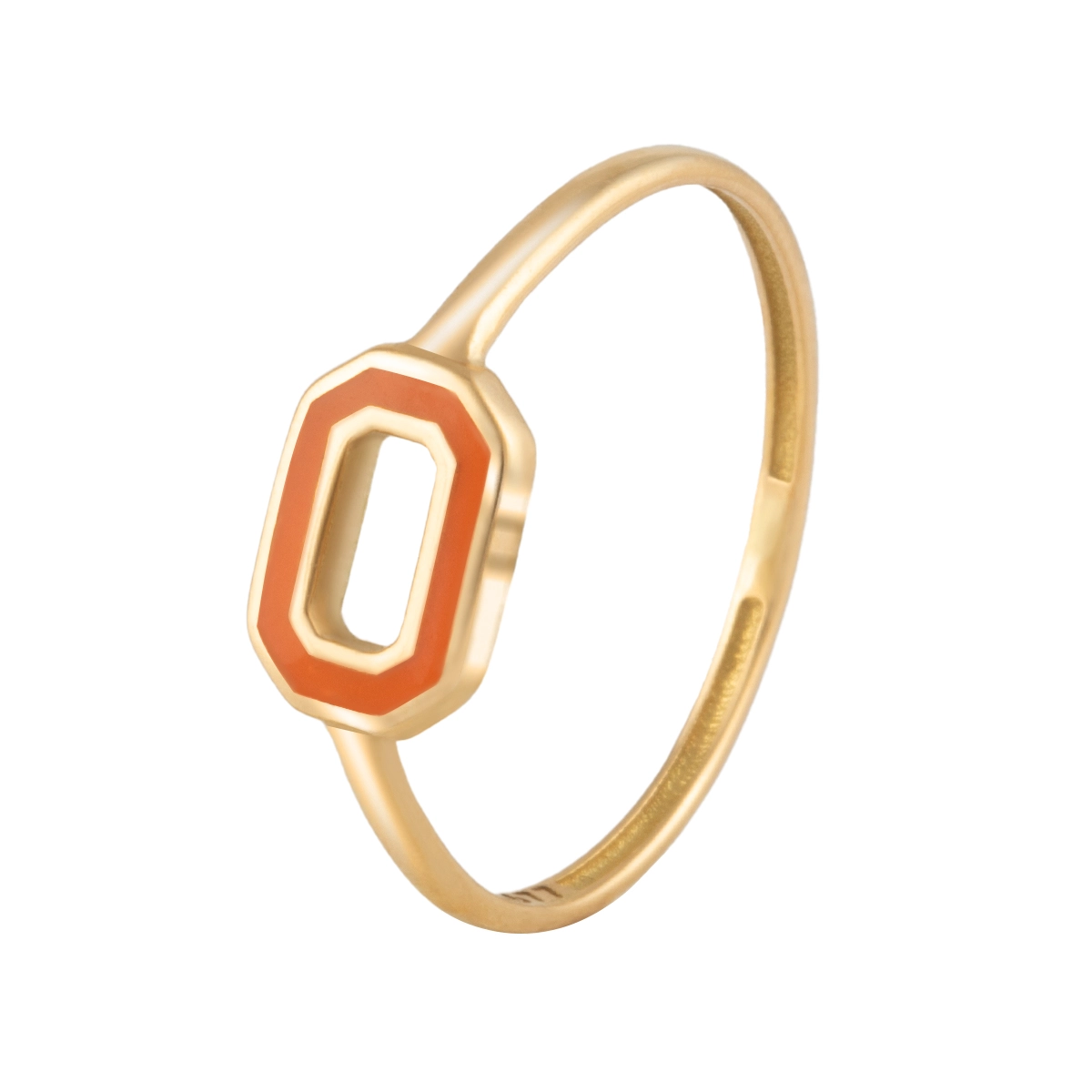 انگشتر طلا باگت نارنجی