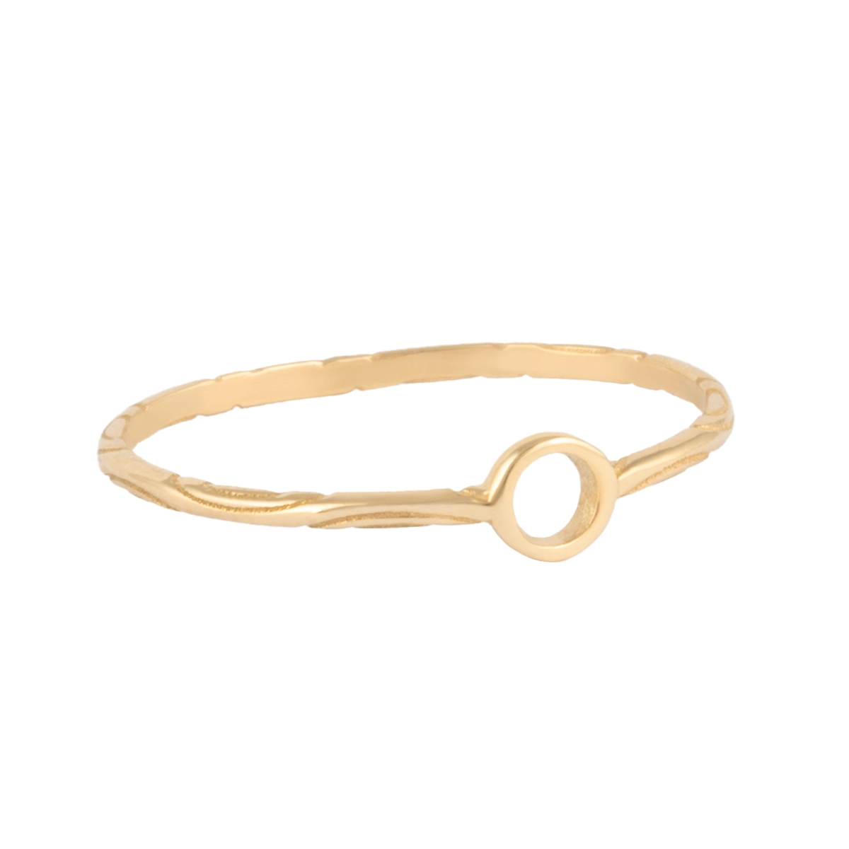 انگشتر طلا دایره توخالی ماد