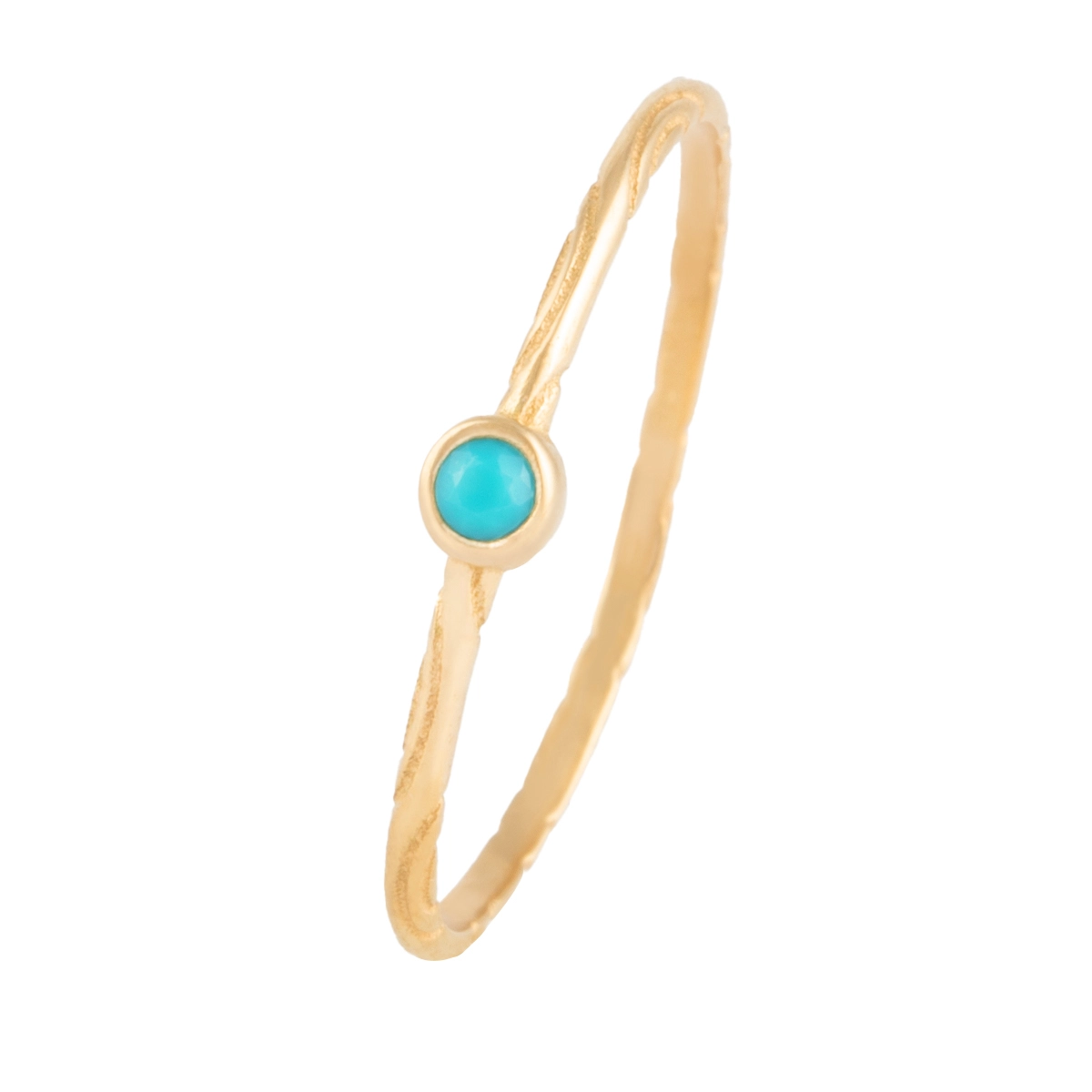 انگشتر طلا ظریف فیروزه ماد