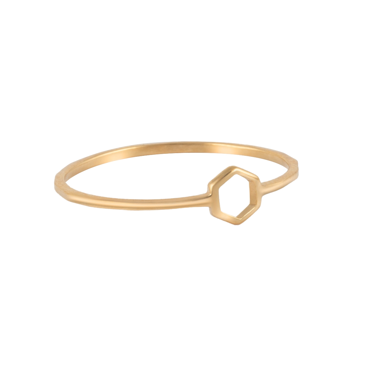 انگشتر طلا همرد هگزا توخالی