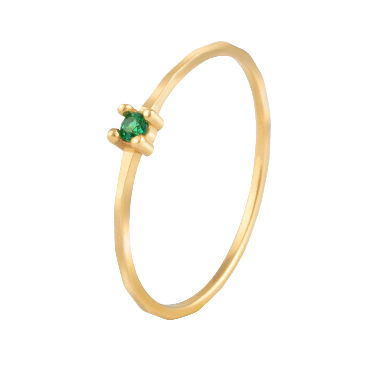 انگشتر طلا سولیتر همرد سبز