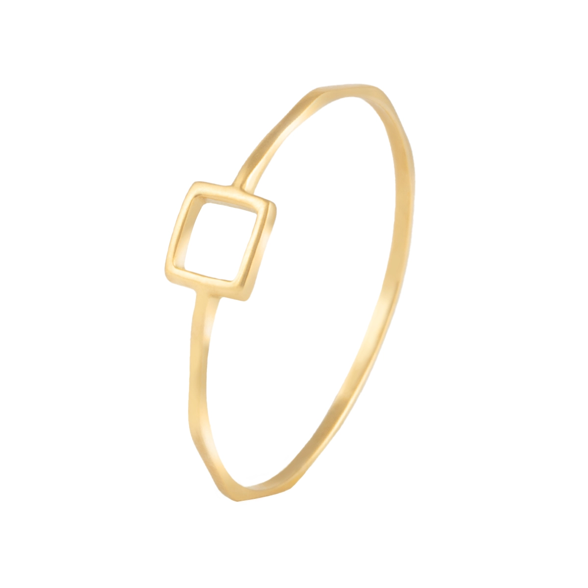 انگشتر طلا مربع توخالی همرد