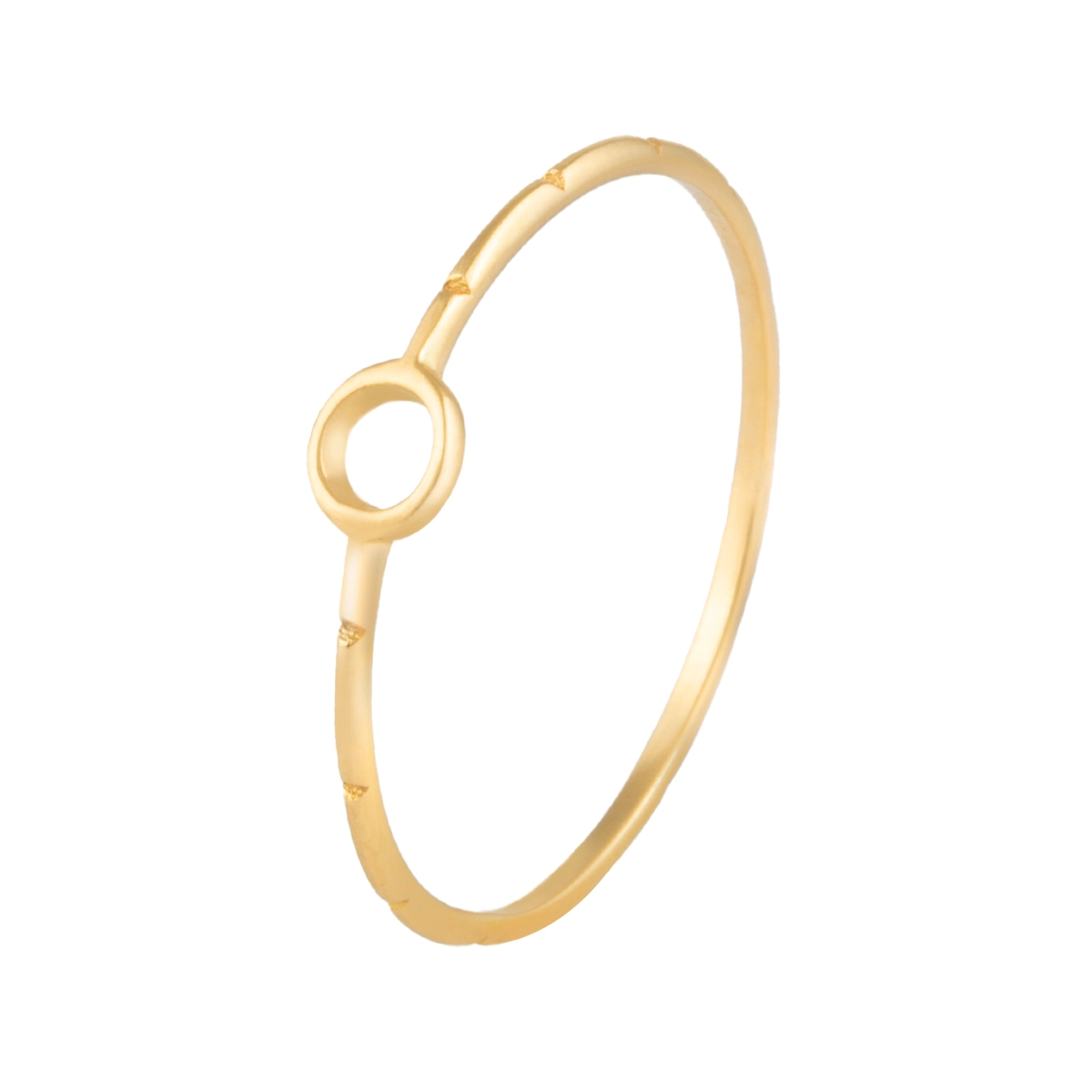 انگشتر طلا دایره توخالی