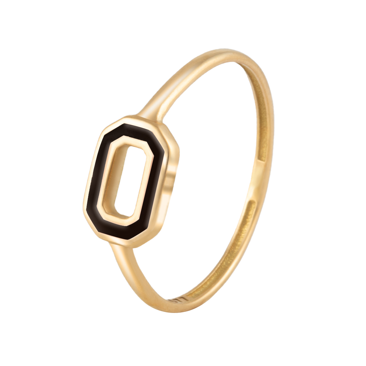 انگشتر طلا باگت مشکی